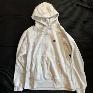 Grey Champion hoodie size L